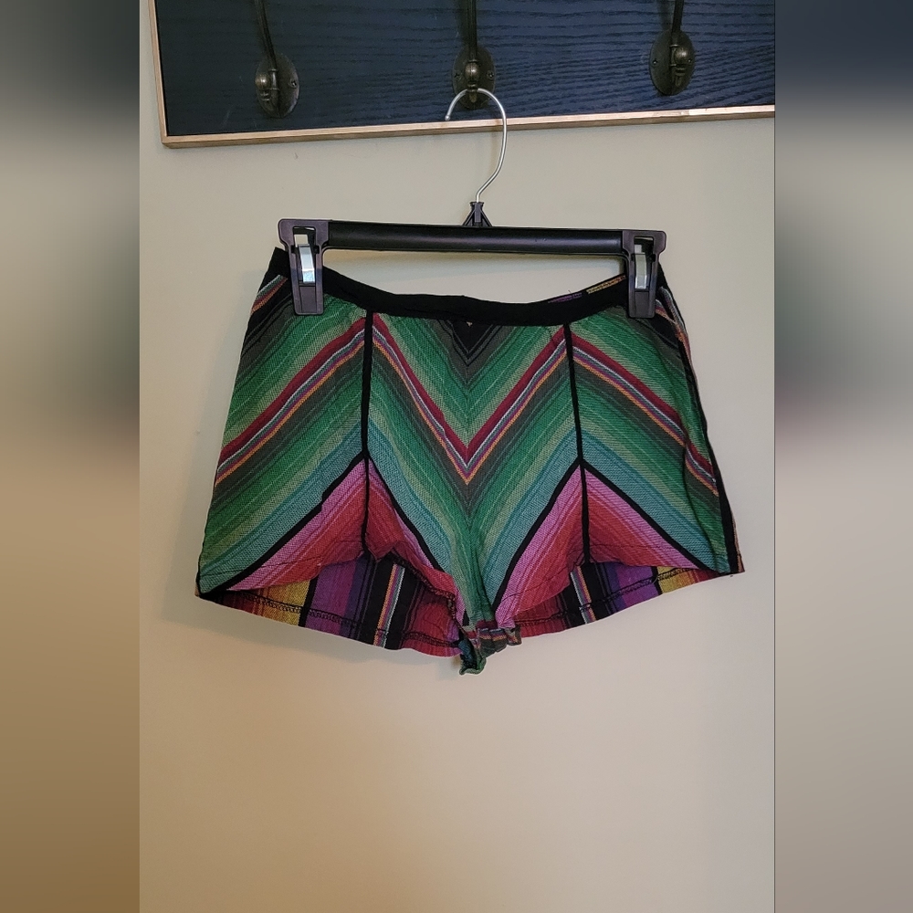 Aztec printed high wasted festival shorts